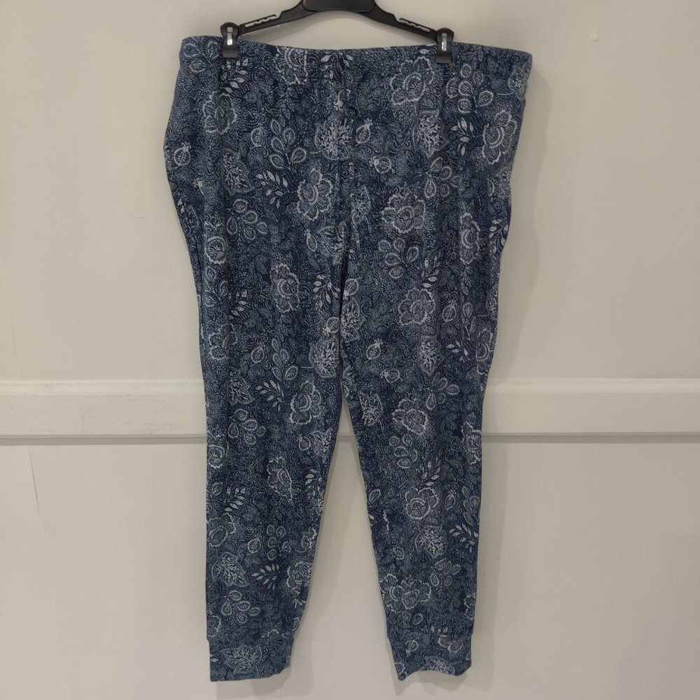 NWT Lucky Brand Women's Paisley Pull On Drawstring Sleep Pants SizeXXL $60 5B026